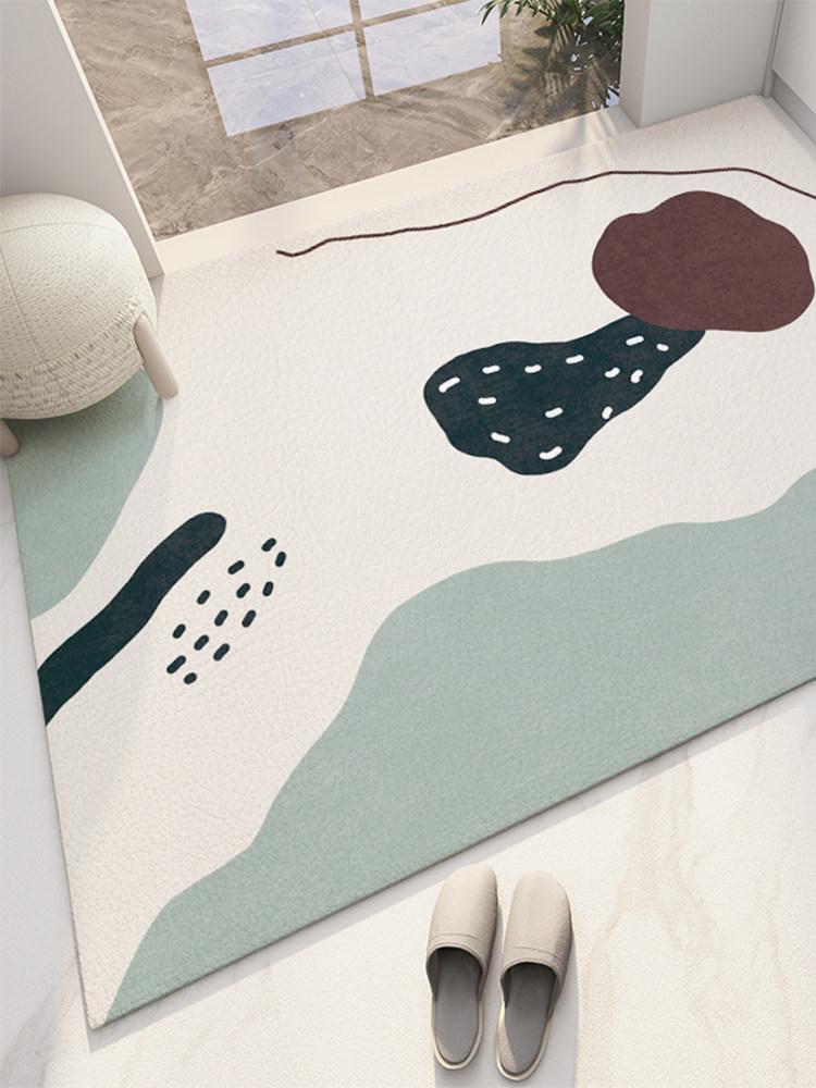 Entry floor mat entry door mat wash-free wipeable cutable pvc floor mat entry door mat household carpet