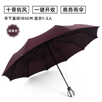 10 костей наслаждайтесь [двойным зонтиком] фиолетовый/полностью автоматический