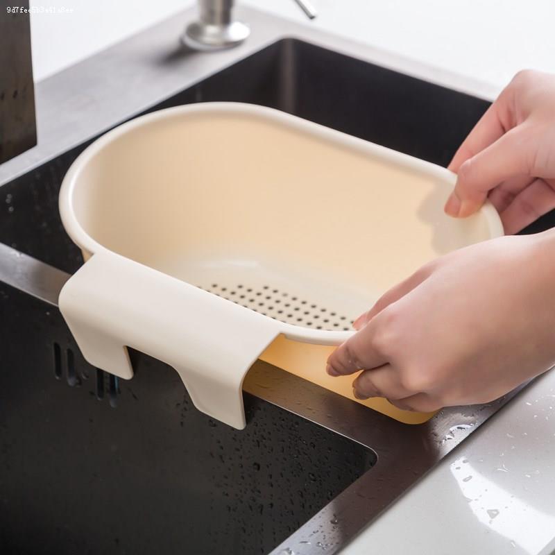 Kitchen sink drain basket faucet pool filter storage hanging basket multi-function dishwashing sponge wipe arrangement rack