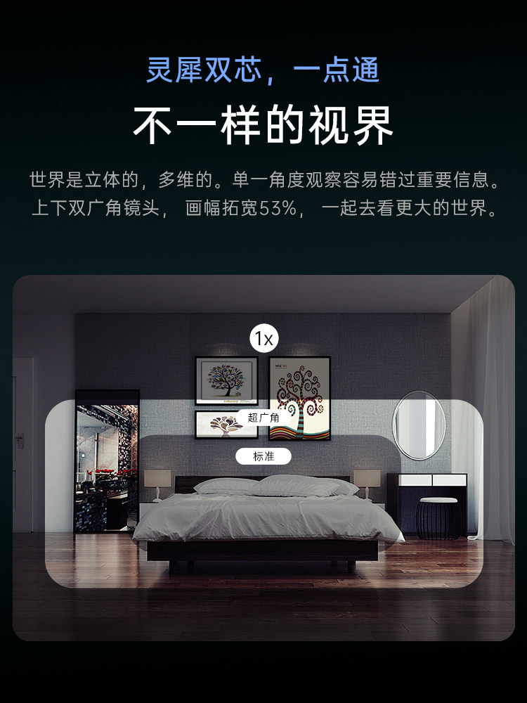 Wireless Wifi Camera for Home Use, Remote 360-Degree View Without Blind Spots, Indoor 4g Card Network Monitor for Pets