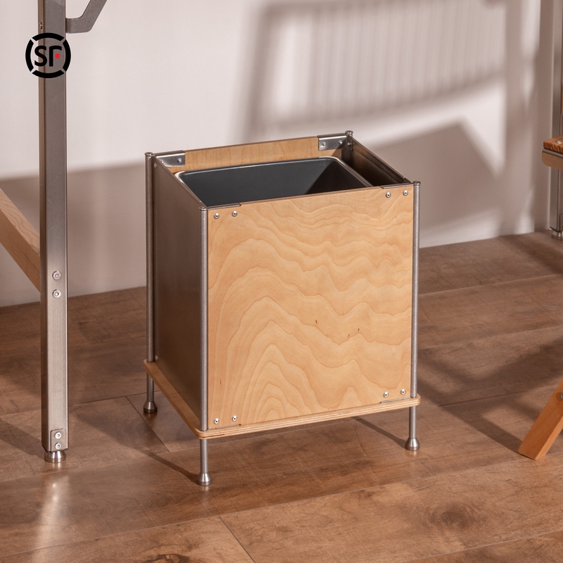 【New Product】Vintage Trash Can Minimalist Style for Home Office Bedroom Living Room Without Lid with Inner Liner Zhiji Home Furnishings 【New Product】Vintage Trash Can Minimalist Style for Home Office Bedroom Living Room Without Lid with Inner Liner Zhiji Home Furnishings