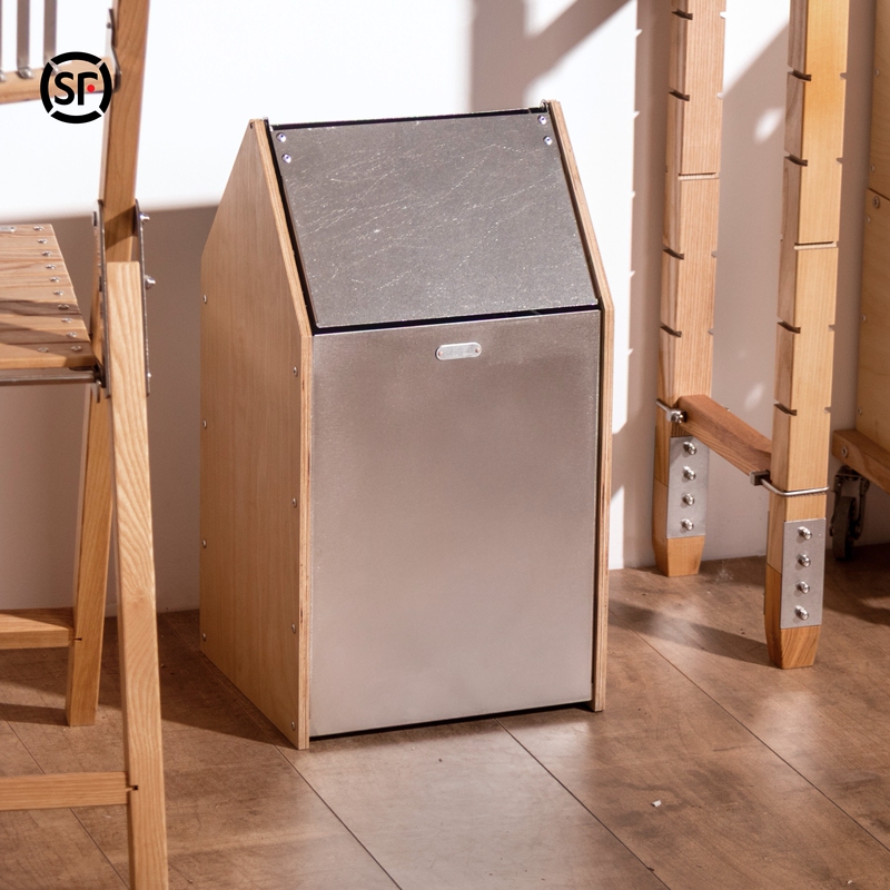 Muyi Trash Can Stainless Steel Household with Removable Inner Bin Creative Swing Lid Minimalist Home and Commercial Use Zhiji Home Furnishings Muyi Trash Can Stainless Steel Household with Removable Inner Bin Creative Swing Lid Minimalist Home and Commercial Use Zhiji Home Furnishings