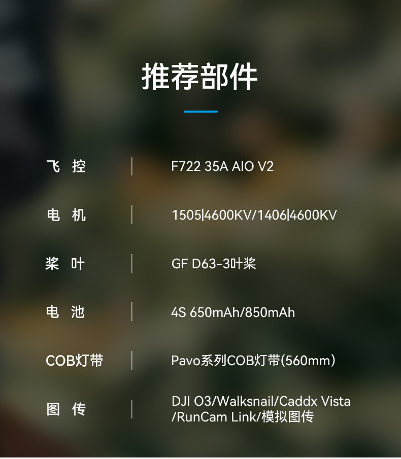 BETAFPV PAVO25 V2無人機機架fpv四軸飛行器無刷穿越機圈圈機配件