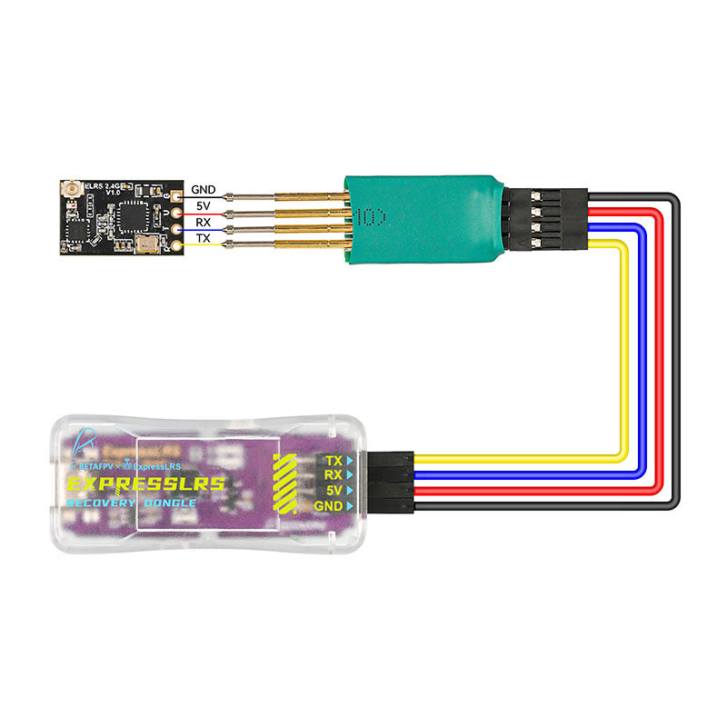BETAFPV FTDI燒寫器ELRS接收機韌體燒錄器CP2102USB轉TTL模組免焊
