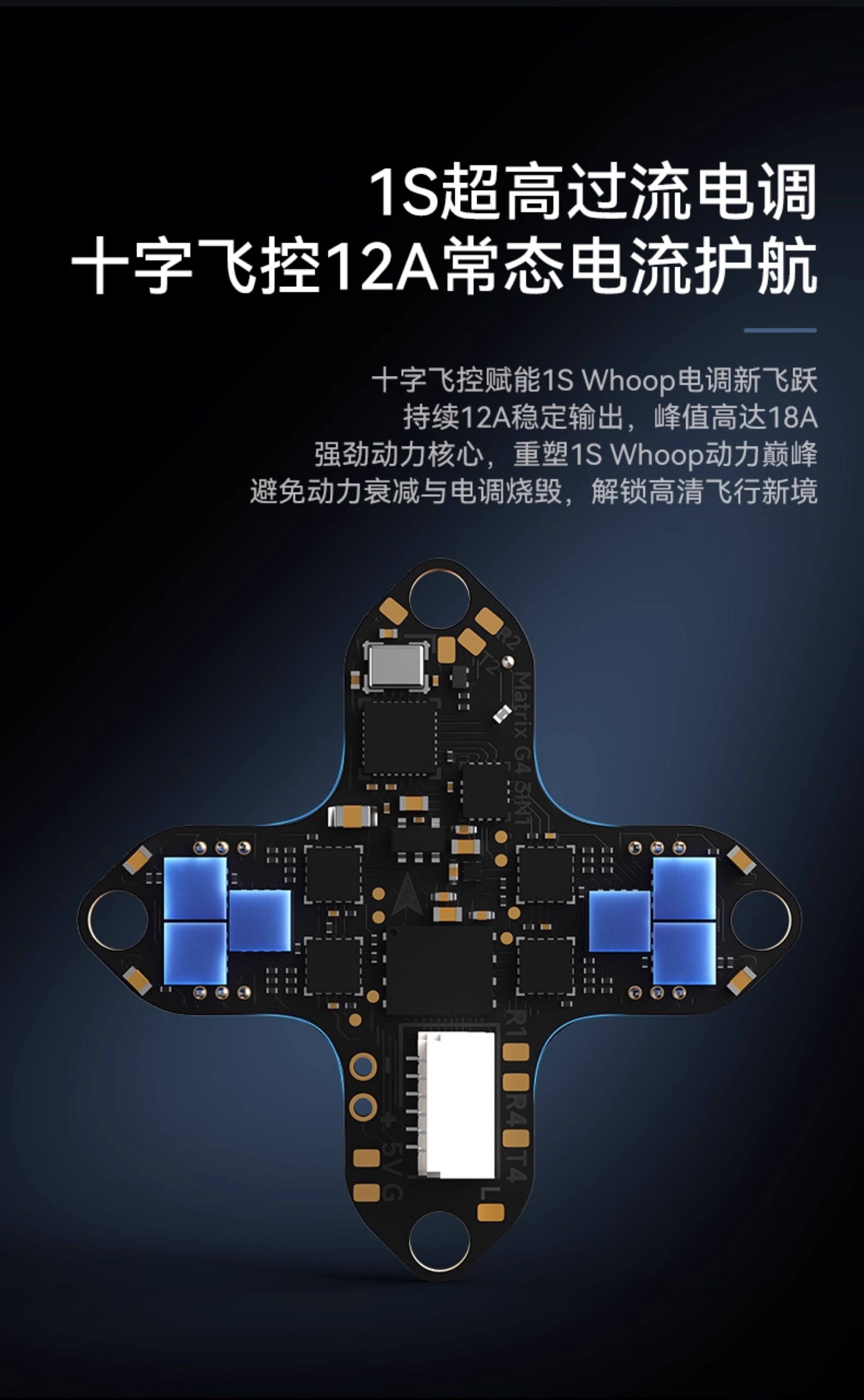 BETAFPV Matrix 1S飛控整合電調一體aio模組適用O4/模擬圖傳