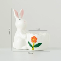 Лоток для яиц в виде кролика с розовыми ушками в одной коробке (маленький апельсиновый цвет)