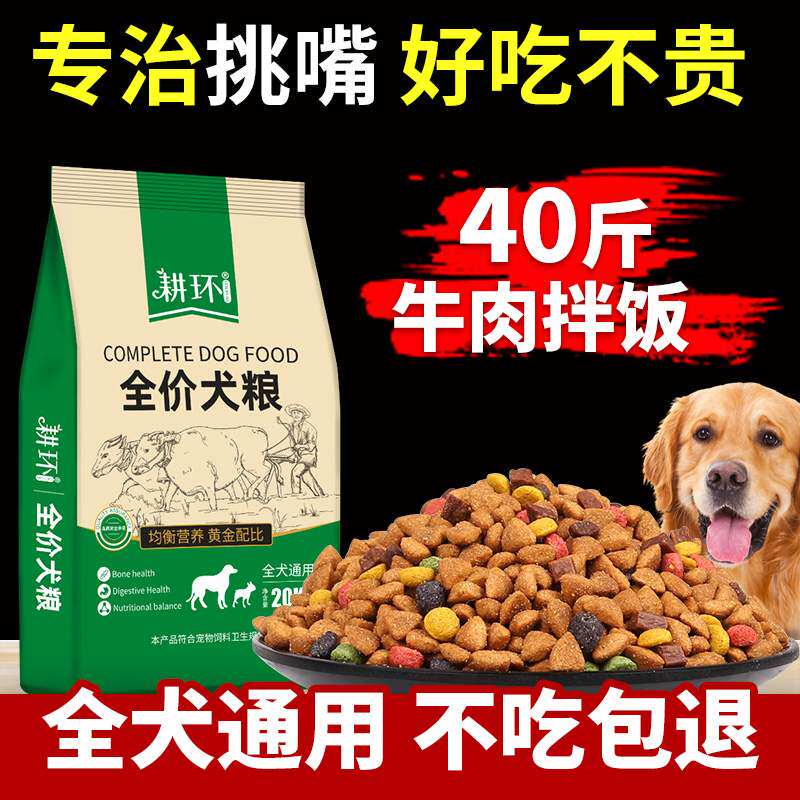 Plowing Ring Dog Food 40 Catty Full Price Young Dog Food Hasch Border Shepherd Dog Golden Hair large canine GM Dog food 20kg dress
