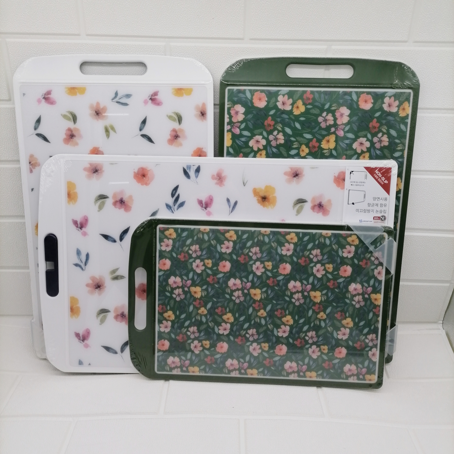 Broken Flowers Korea Cut Vegetable Plate Double Faced Plastic Kitchen Home Original Imported Antibacterial bacteriostatic anti-slip and mildew-proof chopping block