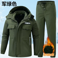 Зеленый утепленный комплект