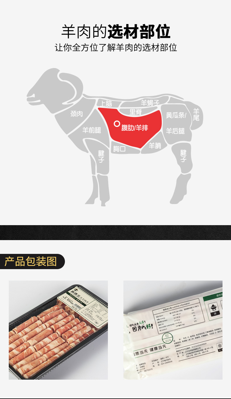 当先 新西兰 羔羊羊肉卷 500g*4盒 图2