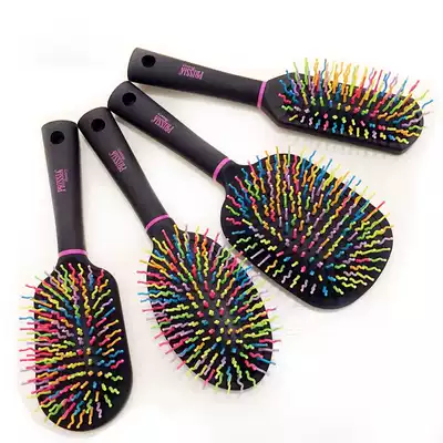 Rainbow comb hair straightener Korean girl long hair comb smooth hair airbag massage anti-static smooth air cushion