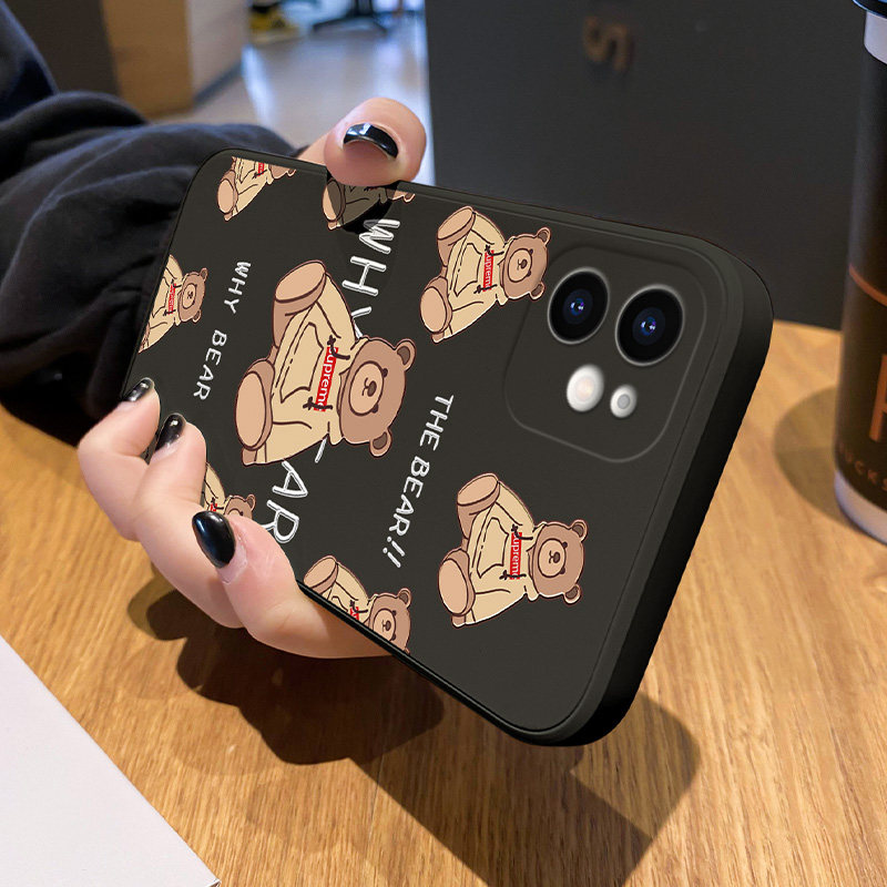 Apple 12 mobile phone protective shell Tide Cards Necropolis Red New iphone12promax Protective Sleeve Woman's max tennis red 12pro lens All-pack anti-fall mini silicone i