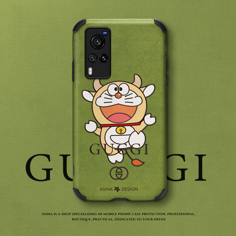 Happy smiling face cat vivox60 mobile phone protection shell lovers x50pro female money small lambskin soft cover vivox50 full package anti-fall x30 cute personality creative x60pro protection