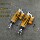 Модифицированный мотоциклом задний амортизатор OHLINS амортизатор удара Olins с круглой головкой, межосевое расстояние 320 мм, истинная регулировка демпфирования mini 3