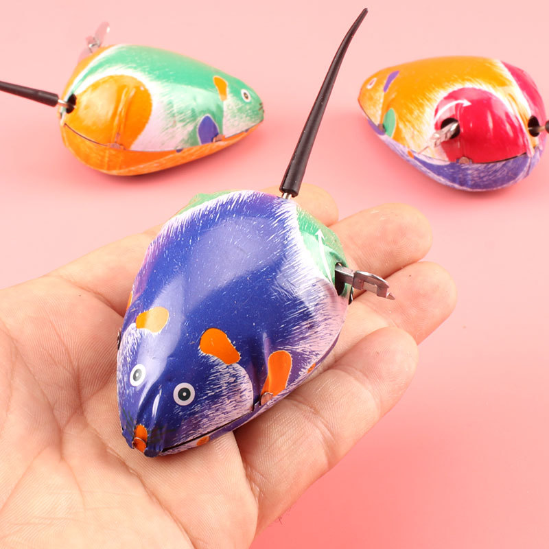 Children's puzzle clockwork mouse winding clockwork toy children night market stall supply toys kindergarten small gift