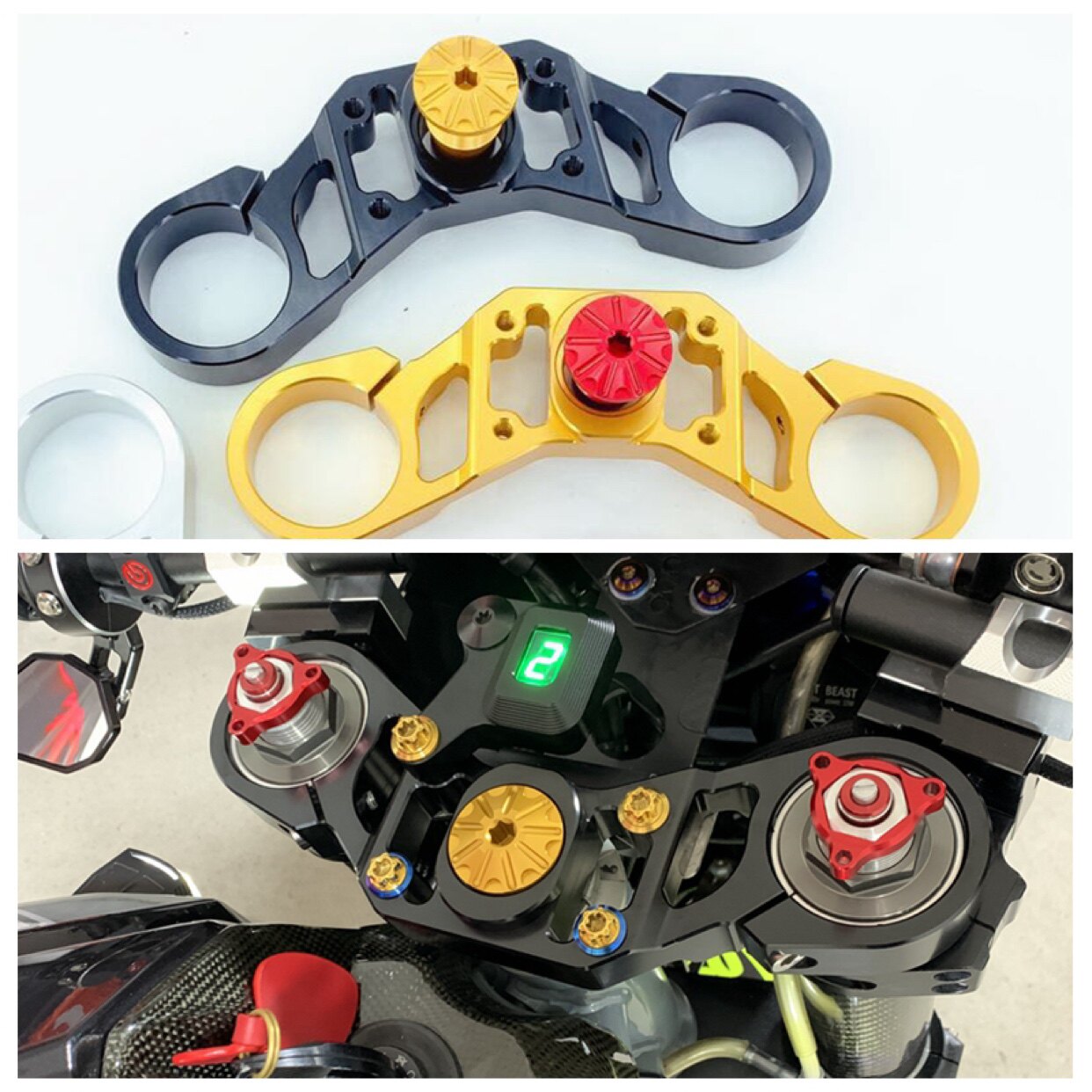 Suitable for the double Lionie Yellow Dragon 600 Samsung connecting plate hand to convert the press block separation handlebar to the Samsung seat