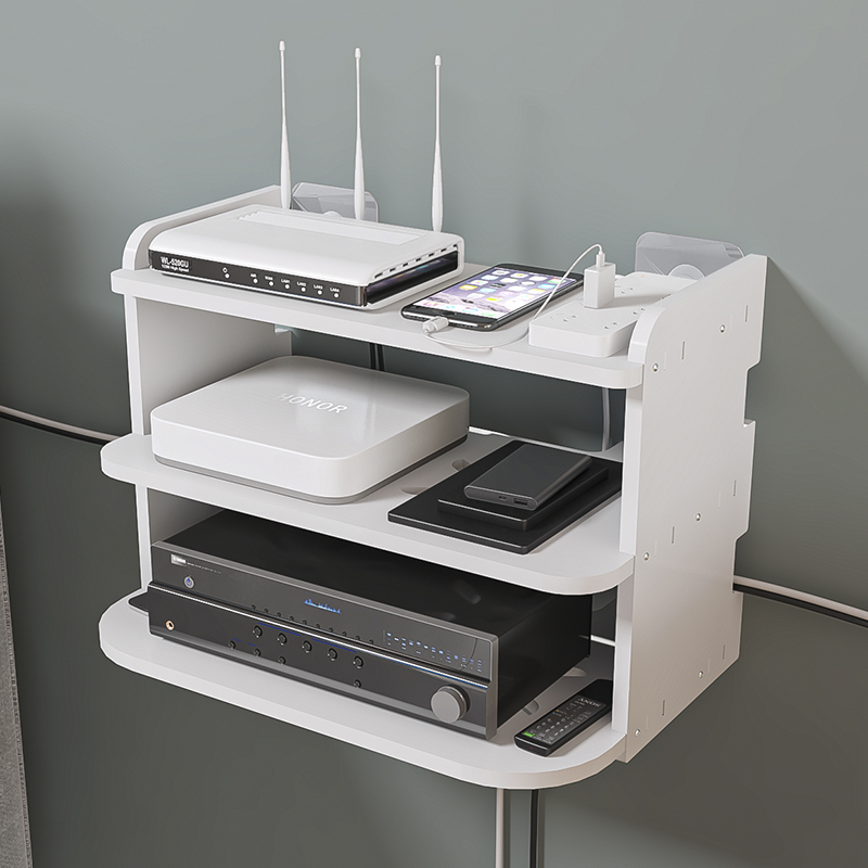 Router Rack-Free Punching Machine Top Box Containing Box Wifi Box Living-room Wall-mounted Wire Rationel
