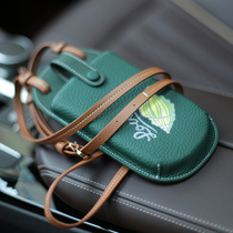 2021 New Head Layer Bull Leather Collision Color Small Cell Phone Bag Lady Harp 100 Hitch Fashion Single Shoulder Skew Satchel Womens Bag