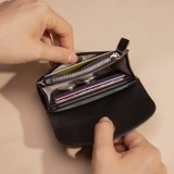 Кожаный кошелек, сумка через плечо, монеты, универсальный картхолдер для водительских прав, воловья кожа