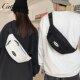 Mobile phone waist bag trendy men's breast bag Japanese simple lightweight one-shoulder small backpack women's casual sports crossbody bag men