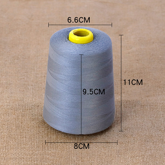 ມ້ວນຂະຫນາດໃຫຍ່ 8000 yards threads sewing thread ຄົວເຮືອນ sewing thread 402 ທໍ່ເຄື່ອງຫຍິບ threaded ສີດໍາແລະສີຂາວ