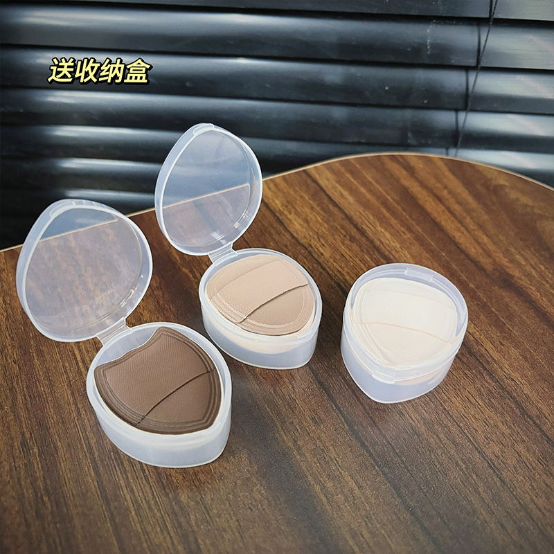 Mini Cotton Candy Thumb Puff for Concealer, Blush, Highlighter, Brightening, Thick Finger Sponge, Small Slipper Puff, Super Elastic