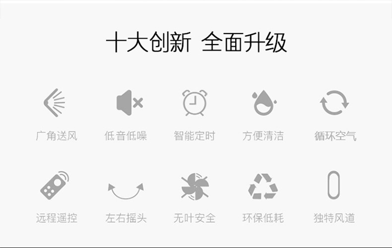 листья вентилятора 奥克斯遥控无叶风扇定时家用立式低噪摇头台扇循环节能风扇rc-12 AUX