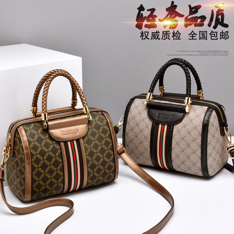 Women's bag 2022 spring and summer new trendy fashion printing stitching large-capacity high-end all-match one-shoulder diagonal handbag