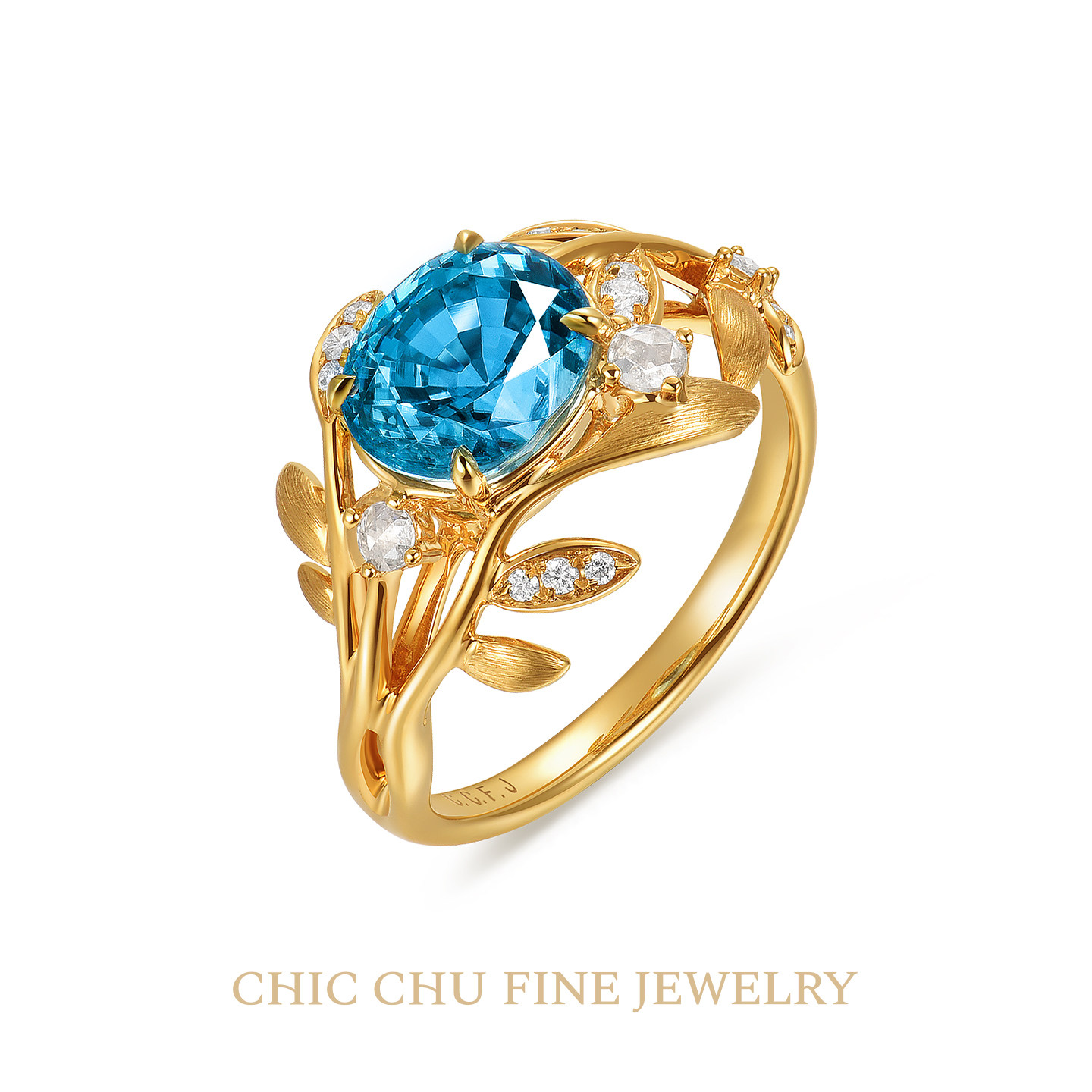 Кольцо Chic Chu Nature Poet с гиацинтом размер 13