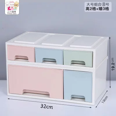 EssenceDrawer - тип девушка сердце настольная коробка для хранения косметики творческая косметика финиш пластик простой настольный офис канцелярия