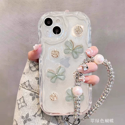 Apple, совместимый iPhone 15, чехол для телефона, кремовый трехмерный горный чай, iPhone13 Pro, iPhone14 Pro, мобильный телефон, iphone, 16promax, изысканный стиль, защита при падении