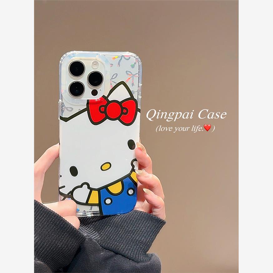 超萌猫咪来电。苹果16promax特殊卡通镭射手机壳，少女心爆棚