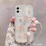 Apple, совместимый iPhone 15, чехол для телефона, кремовый трехмерный горный чай, iPhone13 Pro, iPhone14 Pro, мобильный телефон, iphone, 16promax, изысканный стиль, защита при падении