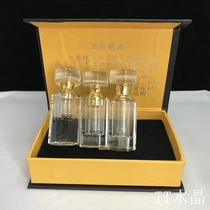 Crystal Essential Oil Bottle Custom Box Custom Bottle Lettering 1-2-3ml bottle perfume packed bottle Small empty bottle box