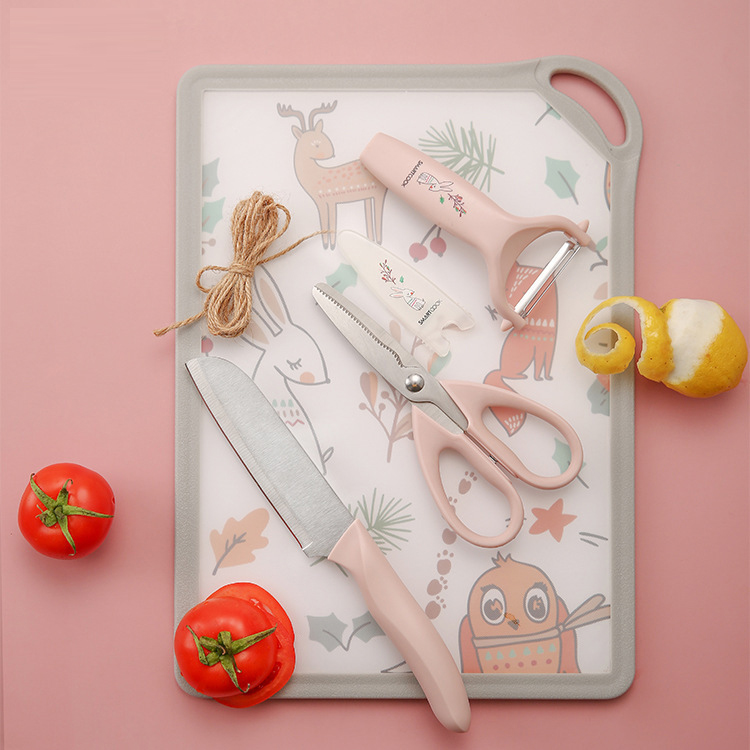 German NUBABI baby food supplement knife set baby household cutting knife chopping board children's chopping board full set of tools