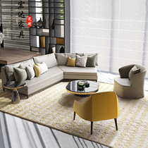 The sales office negotiates the curved sofa combination simple beauty salon hotel lobby corner reception rest area card seat