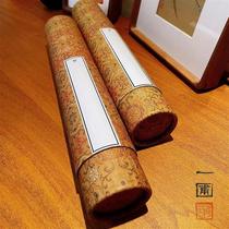 Retro painting tube calligraphy and painting scroll storage telescopic tube Fuguihua series (square tube and cylinder) reel