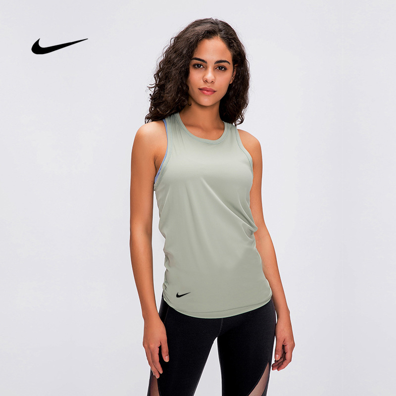 Nike Nike Quick-Drying Short-Sleeved Sports Vest for Women, Sleeveless Running Yoga Training Breathable Top T-Shirt for Women Nike Nike Quick-Drying Short-Sleeved Sports Vest for Women, Sleeveless Running Yoga Training Breathable Top T-Shirt for Women