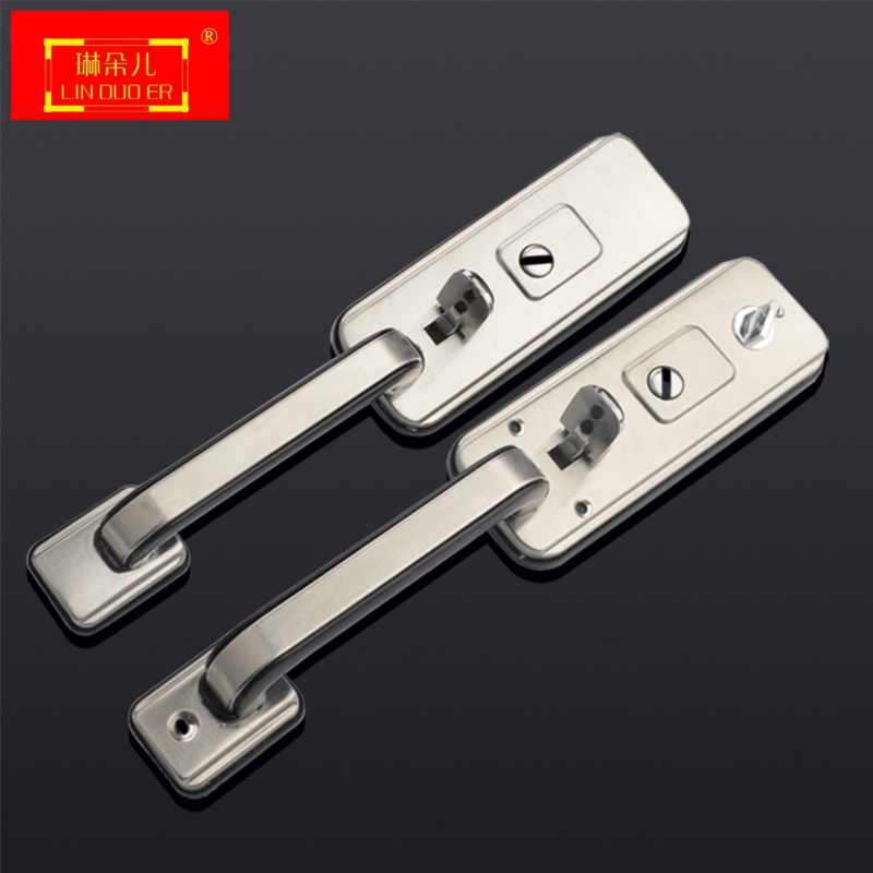 Anti-theft door handle universal old-fashioned step Yang anti-theft door handle accessories stainless steel entry door handle