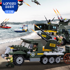 蓝宙星球军事小颗粒 拼装积木拼搭玩具 益智儿童智力拼图动脑模型