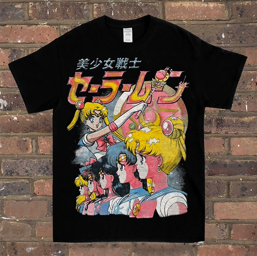 Японская оригинальная дизайнерская мультяшная футболка, короткий рукав, оверсайз, европейский стиль, 3D