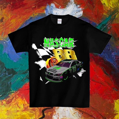 Мультяшный оригинальный гоночный автомобиль, дизайнерская футболка в стиле хип-хоп, европейский стиль, короткий рукав, оверсайз