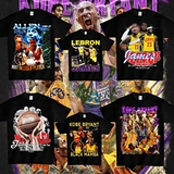 2024 NBA Мужчины и женские футболки баскетбол Kobe, Леброн Джеймс Свободный хлопковой футболка с круглой шеей 1-106