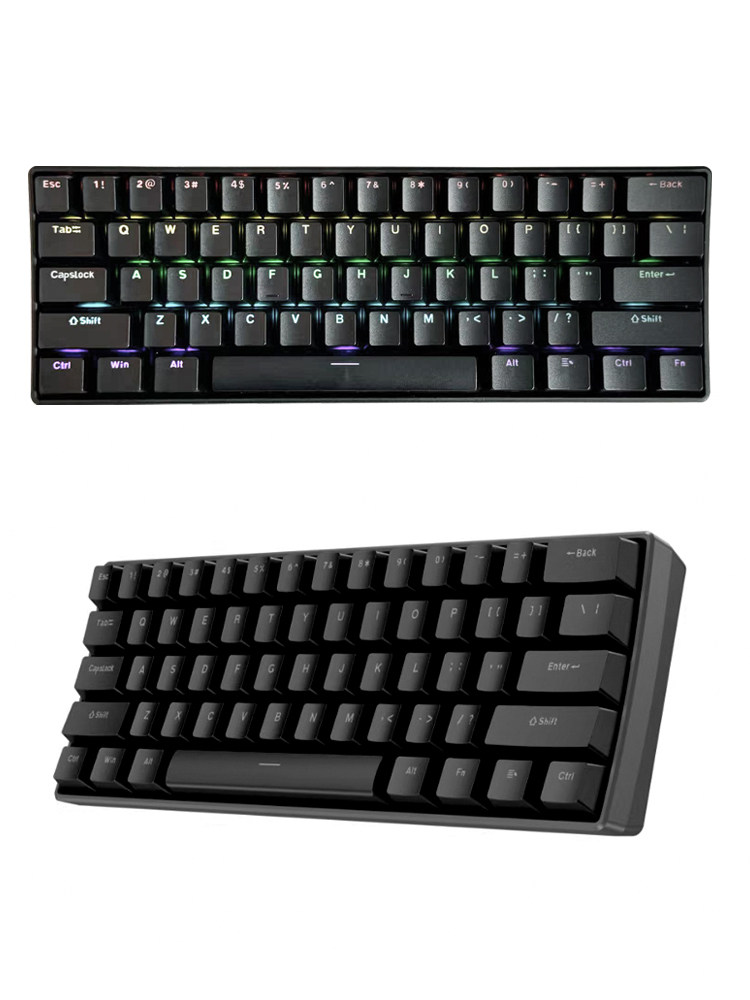 K61 Mechanical Keyboard Mini Portable Wired External Keyboard for Laptop Red, Blue, Black, Brown Switches for Office and Gaming