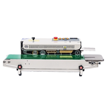 Hualian automatic sealing machine plastic film fast automatic continuous sealing food moon cake tea baking horizontal digital display sealer FRB-770 fully automatic rolling packaging machine sealing machine