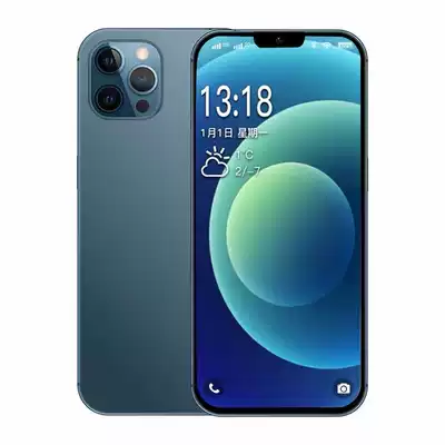 New product i12Pro full Netcom 5G network face recognition side fingerprint Ultra-thin large screen dual card game smartphone