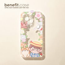 Benefit Cartoon Cute Flower Bushes Round Monarch Apply Apple 13promax Phone Shell iphone12Pro Soft