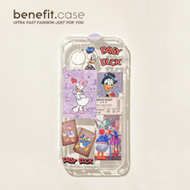 Benefit Fun Puzzle Don Old Duck Dei applies Apple 13promax phone shell iphone12mini to stay cute xsmax cute xr transparent 8plu