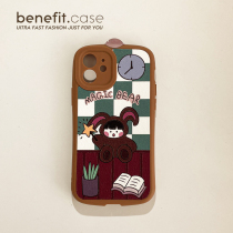 Benefit Korean wind original rabbit boy applies Apple 13promax mobile phone shell cartoon iphone12mini creative xsmax cute xr new 8pl