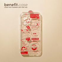 Benefit cartoon orange evil fuck girl applies Apple 13promax mobile phone shell iphone12 transparent mini silicone xsmax personality xr interesting 8pl